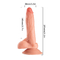 23cm de relajación de dildo pene plástico con cinturón juguete sexual para lesbianas juguetes sexuales correa en el pene de dildo con cinturón para mujeres